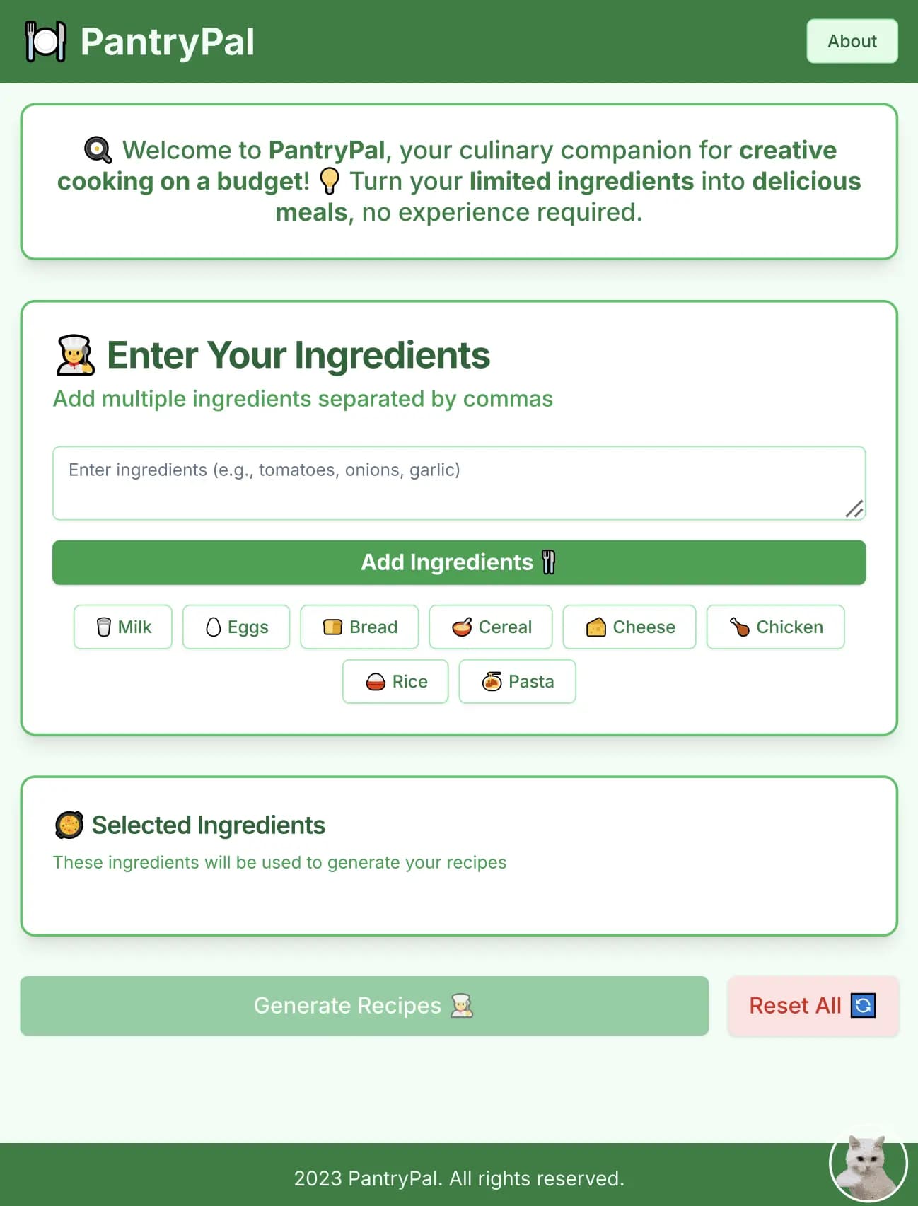 PantryPal Demo Picture